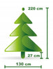 220cm Dirbtinė Kalėdų eglutė