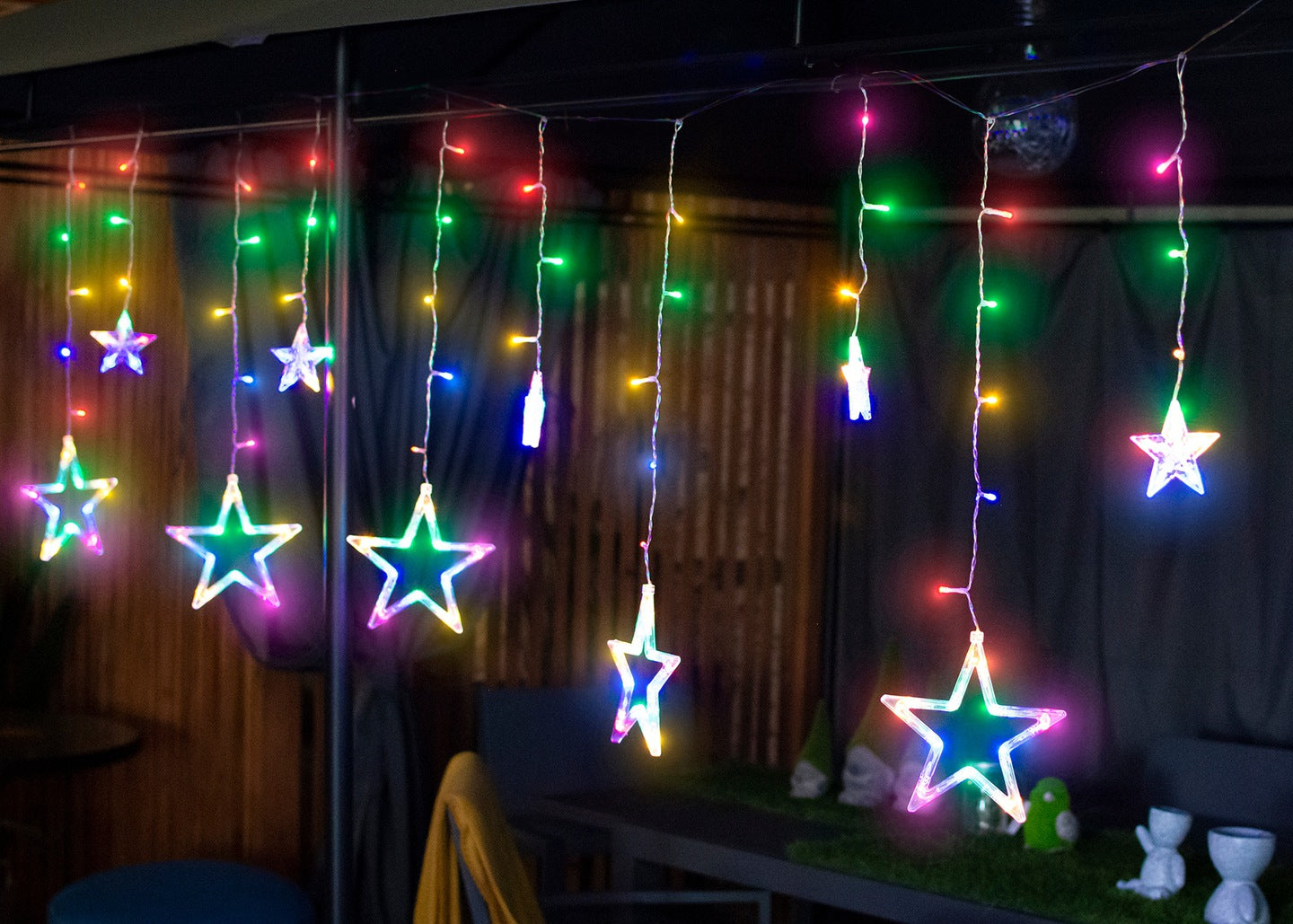 138 LED kalėdinė girlianda - žvaigždės