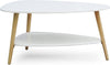 Moedrnus baltas kavos staliukas 90x67x45 cm