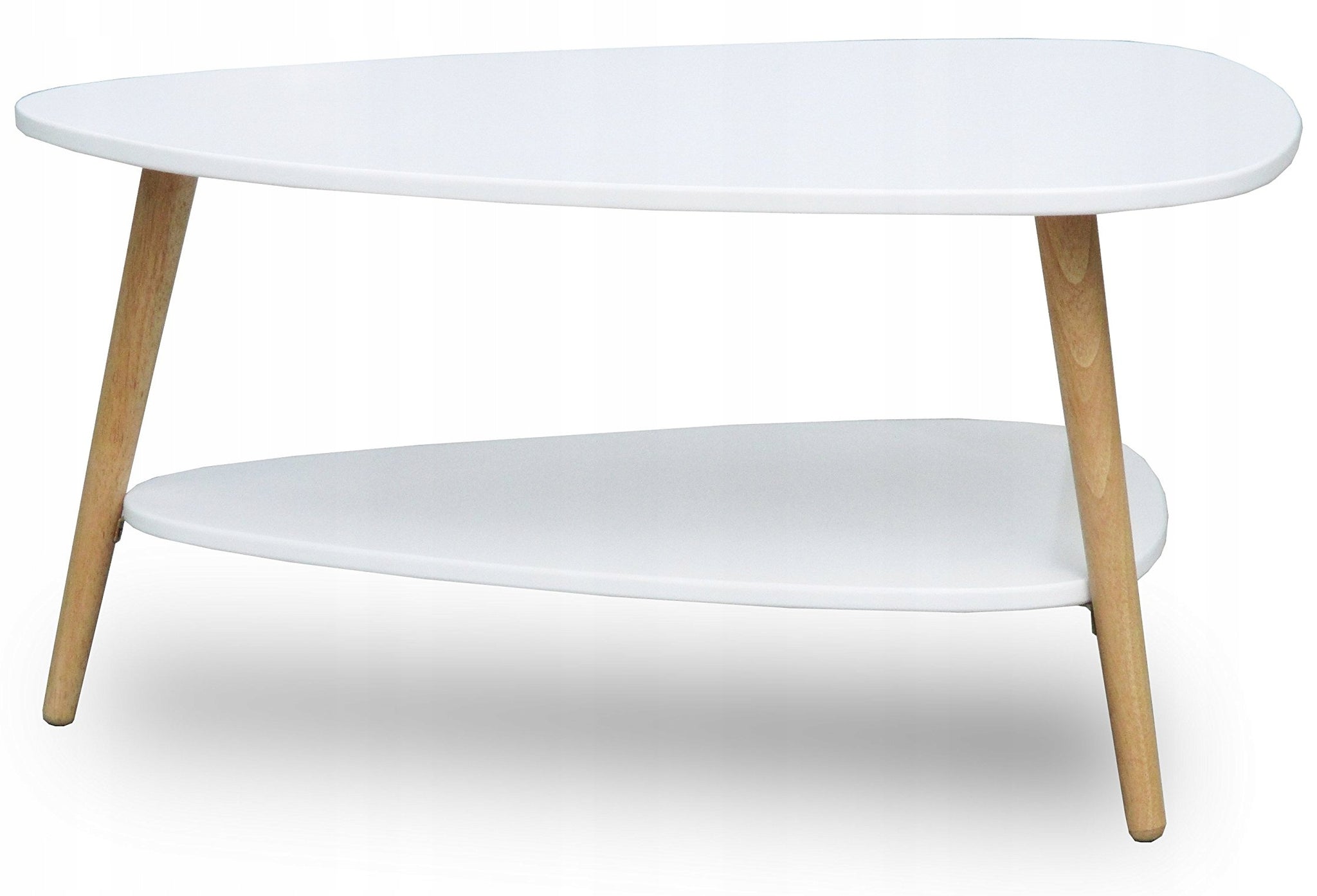 ModernHome kavos staliukas 90x67x45 cm baltas