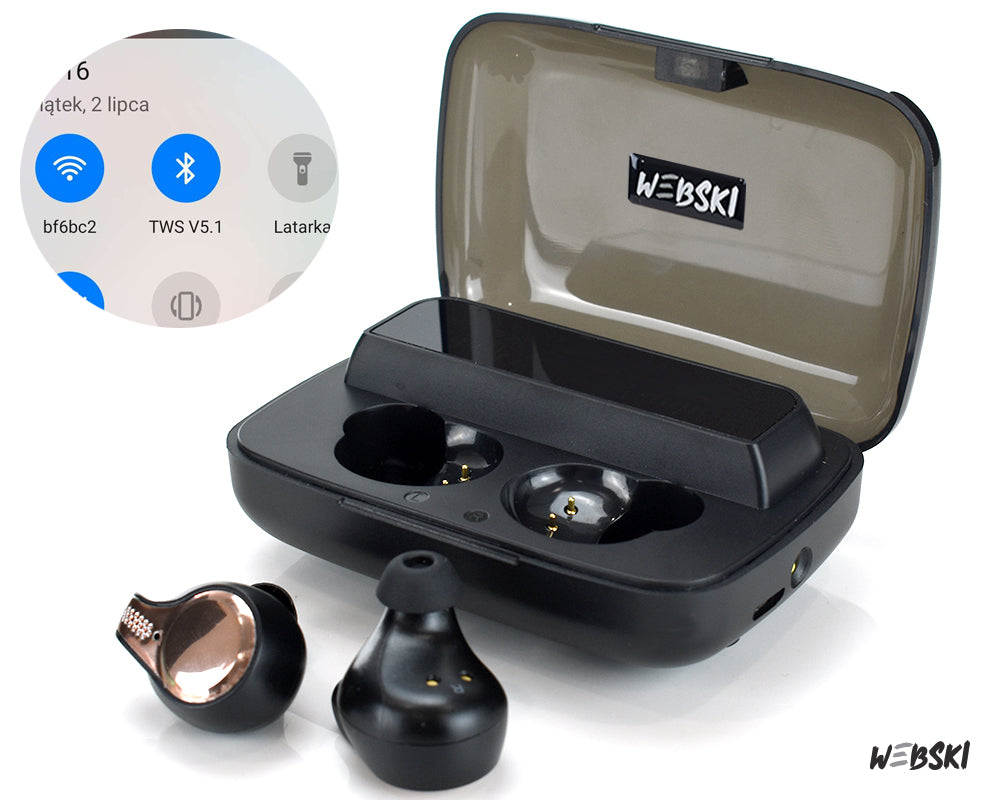 Webski M18 belaidės Bluetooth 5.0 ausinės