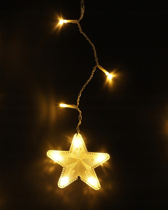 136 LED kalėdinė girlianda žvaigždės