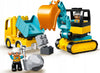 LEGO DUPLO sunkvežimis ir vikšrinis ekskavatorius 10931 2+